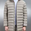 Mid Length Technical Down Jacket - Taupe
