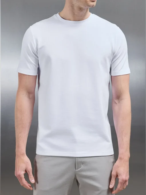 Mid Weight Interlock Essential T-Shirt - White