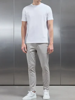 Mid Weight Interlock Essential T-Shirt - White