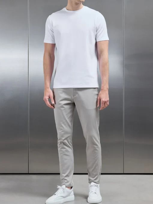 Mid Weight Interlock Essential T-Shirt - White