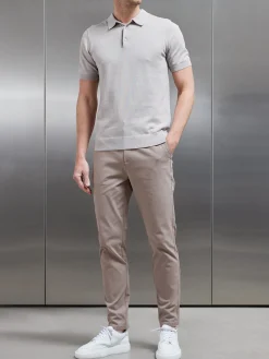 Mid Weight Tailored Chino Trouser - Taupe