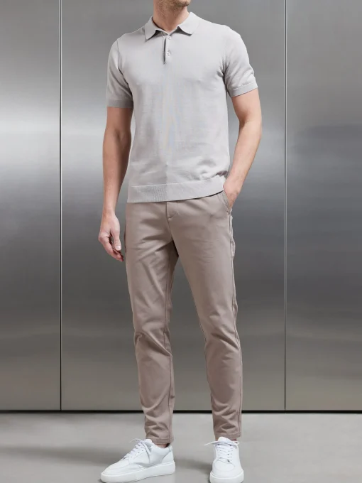 Mid Weight Tailored Chino Trouser - Taupe