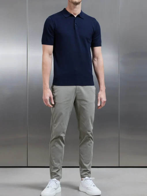 Mid Weight Tailored Chino Trouser - Olive