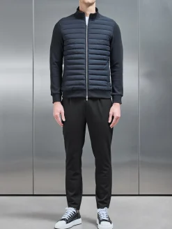Pleated Drawstring Tailored Trouser - Black