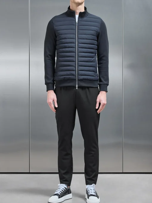Pleated Drawstring Tailored Trouser - Black