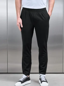 Pleated Drawstring Tailored Trouser - Black