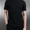 Pleated T-Shirt - Black