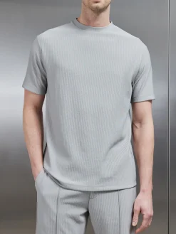 Pleated T-Shirt - Stone