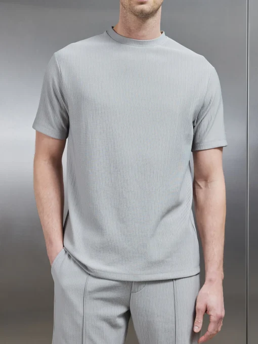Pleated T-Shirt - Stone