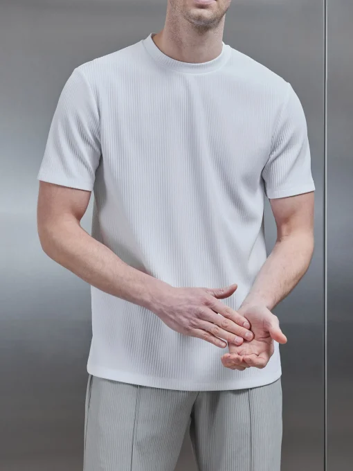 Pleated T-Shirt - White