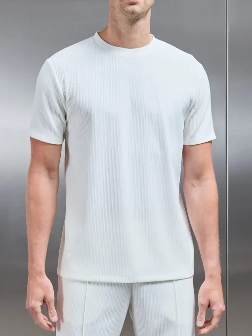 Pleated T-Shirt - Ecru