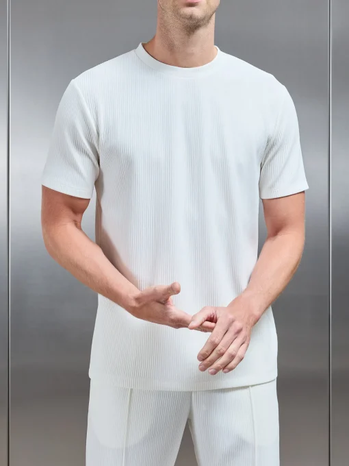 Pleated T-Shirt - Ecru