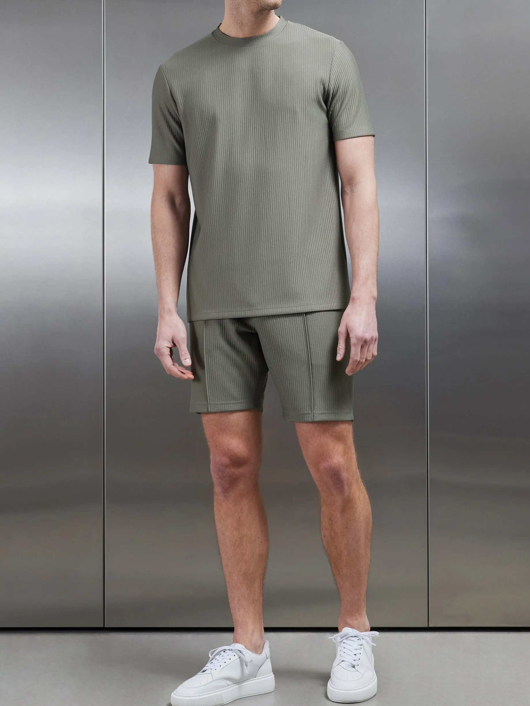 Pleated T-Shirt - Sage