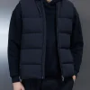 Quilted Bomber Gilet - Black