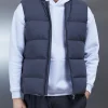 Quilted Bomber Gilet - Grey