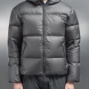 Quilted Down Jacket - Grey