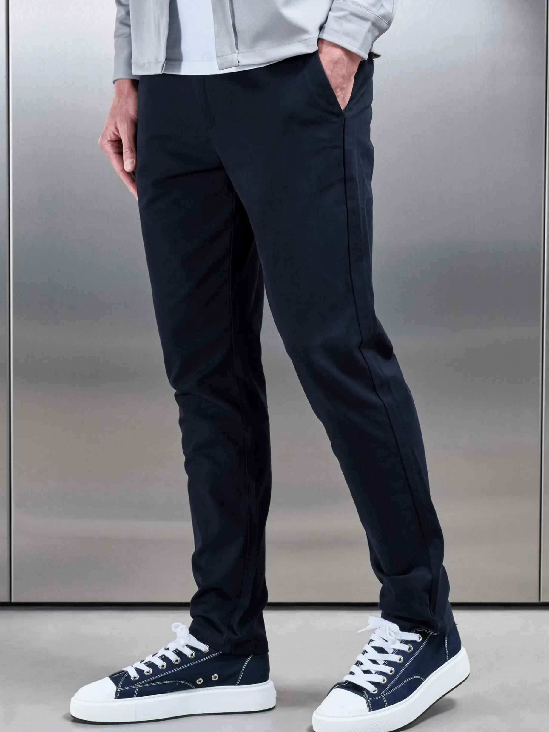 Regular Fit Chino Trouser - Navy