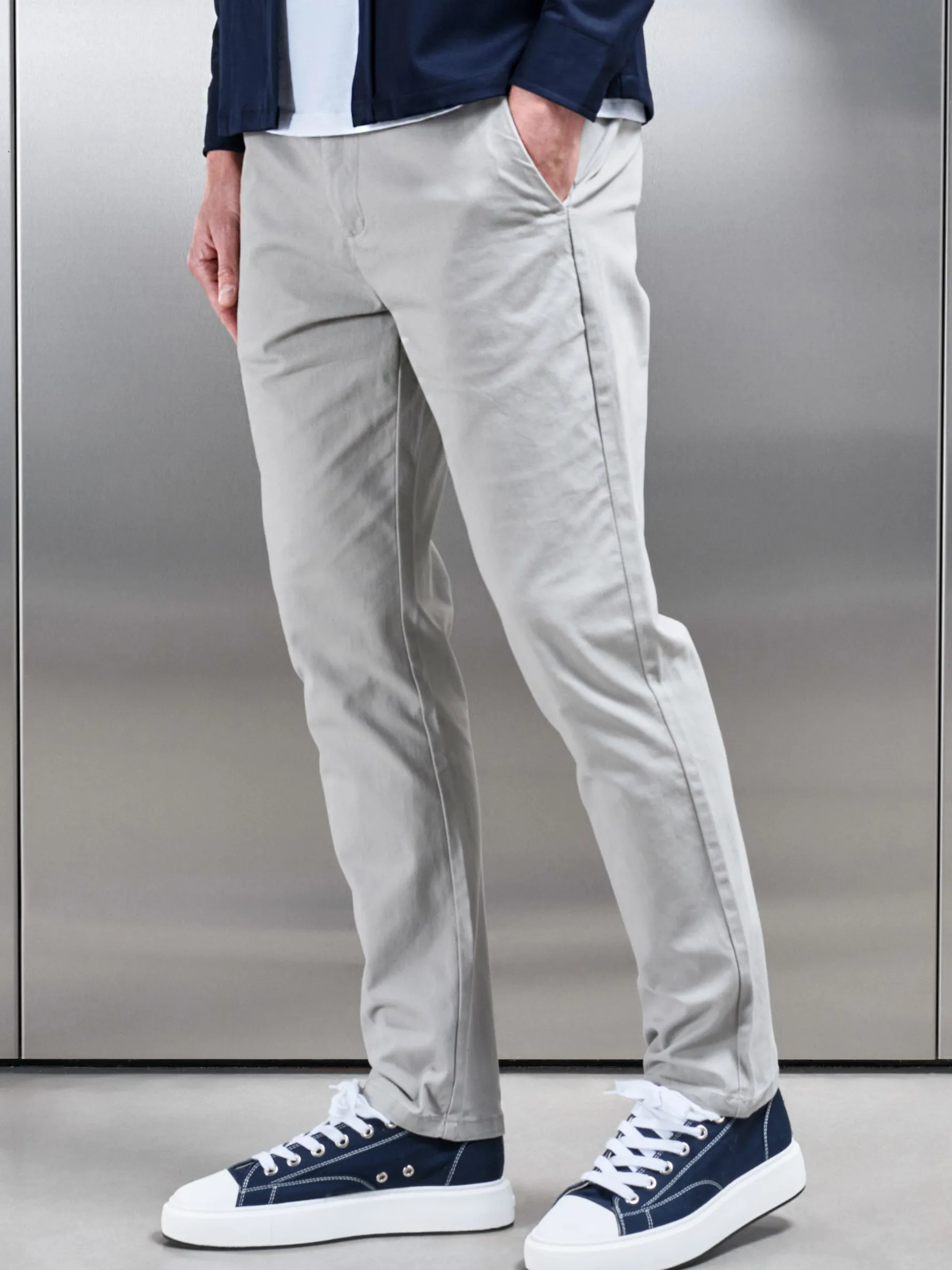Regular Fit Chino Trouser - Stone