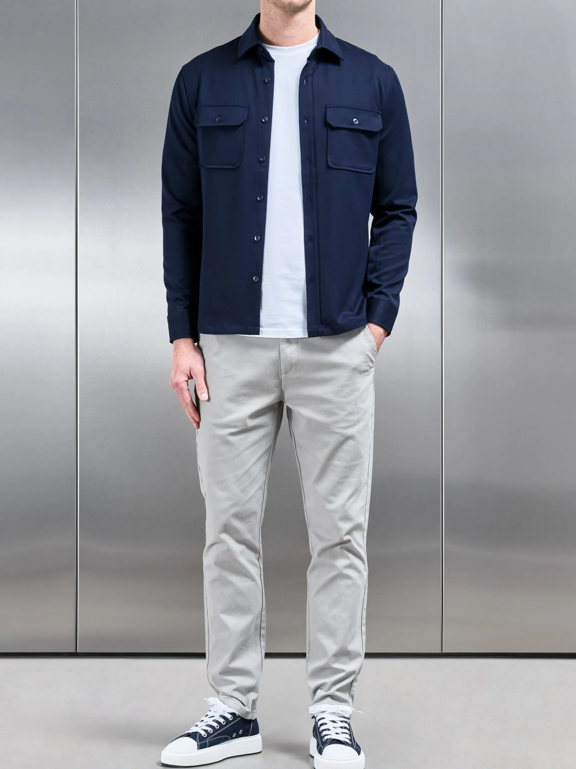 Regular Fit Chino Trouser - Stone