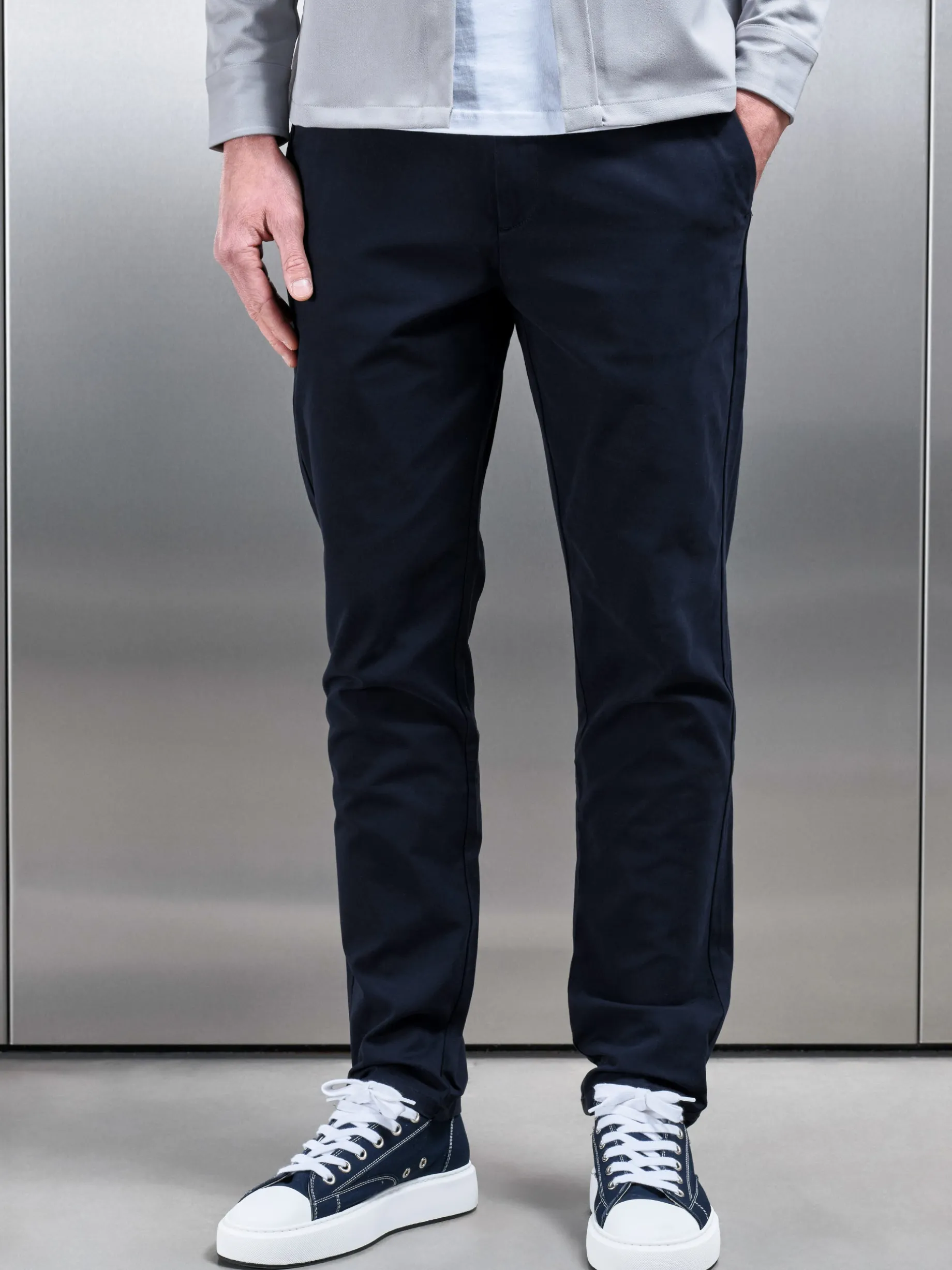 Regular Fit Chino Trouser - Navy