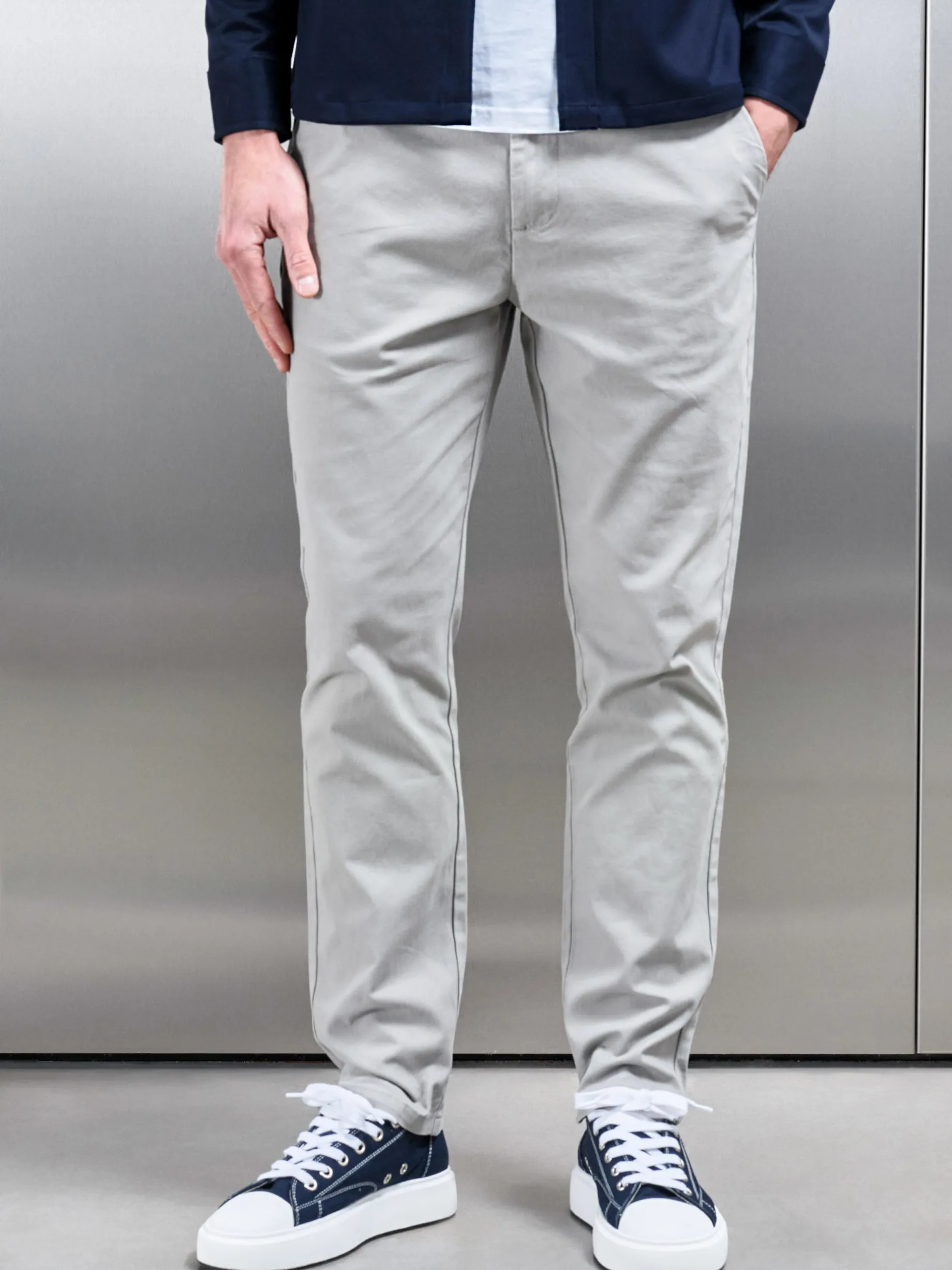 Regular Fit Chino Trouser - Stone