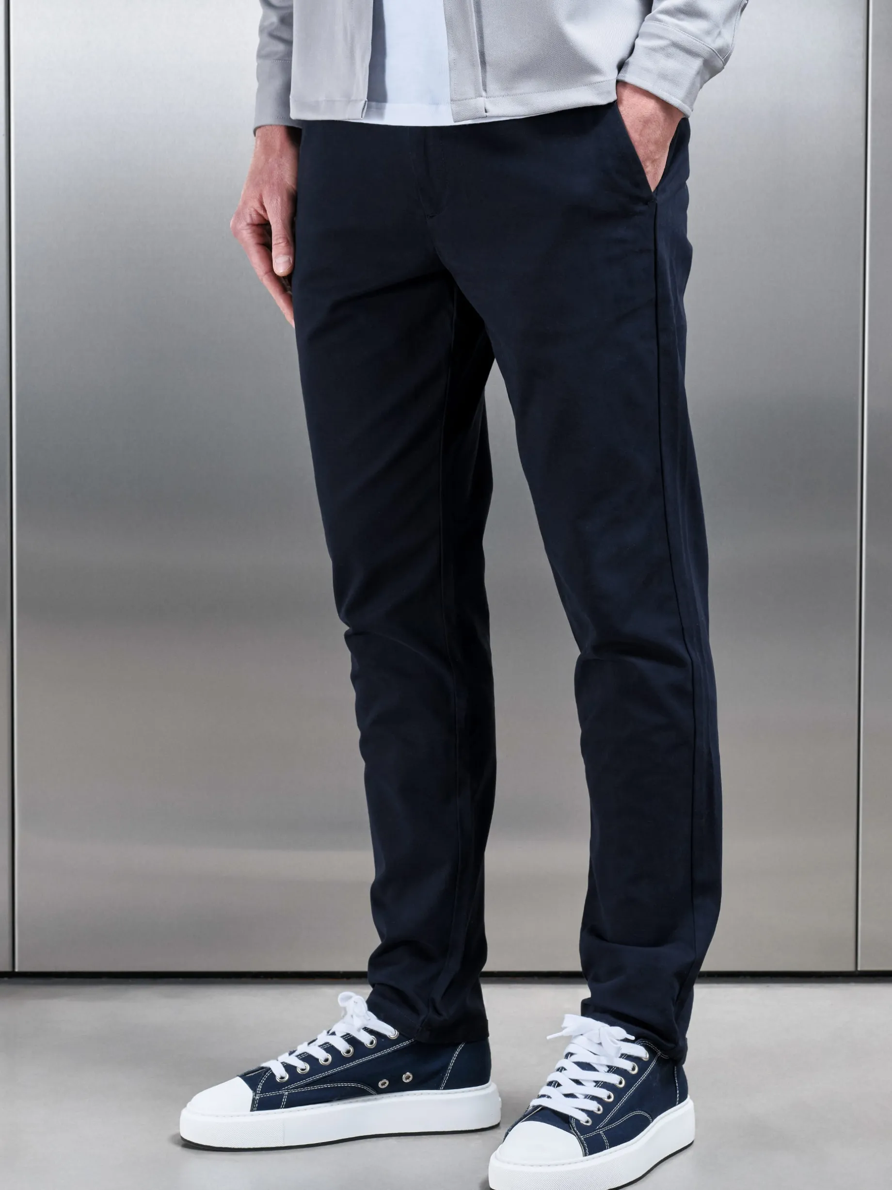 Regular Fit Chino Trouser - Navy