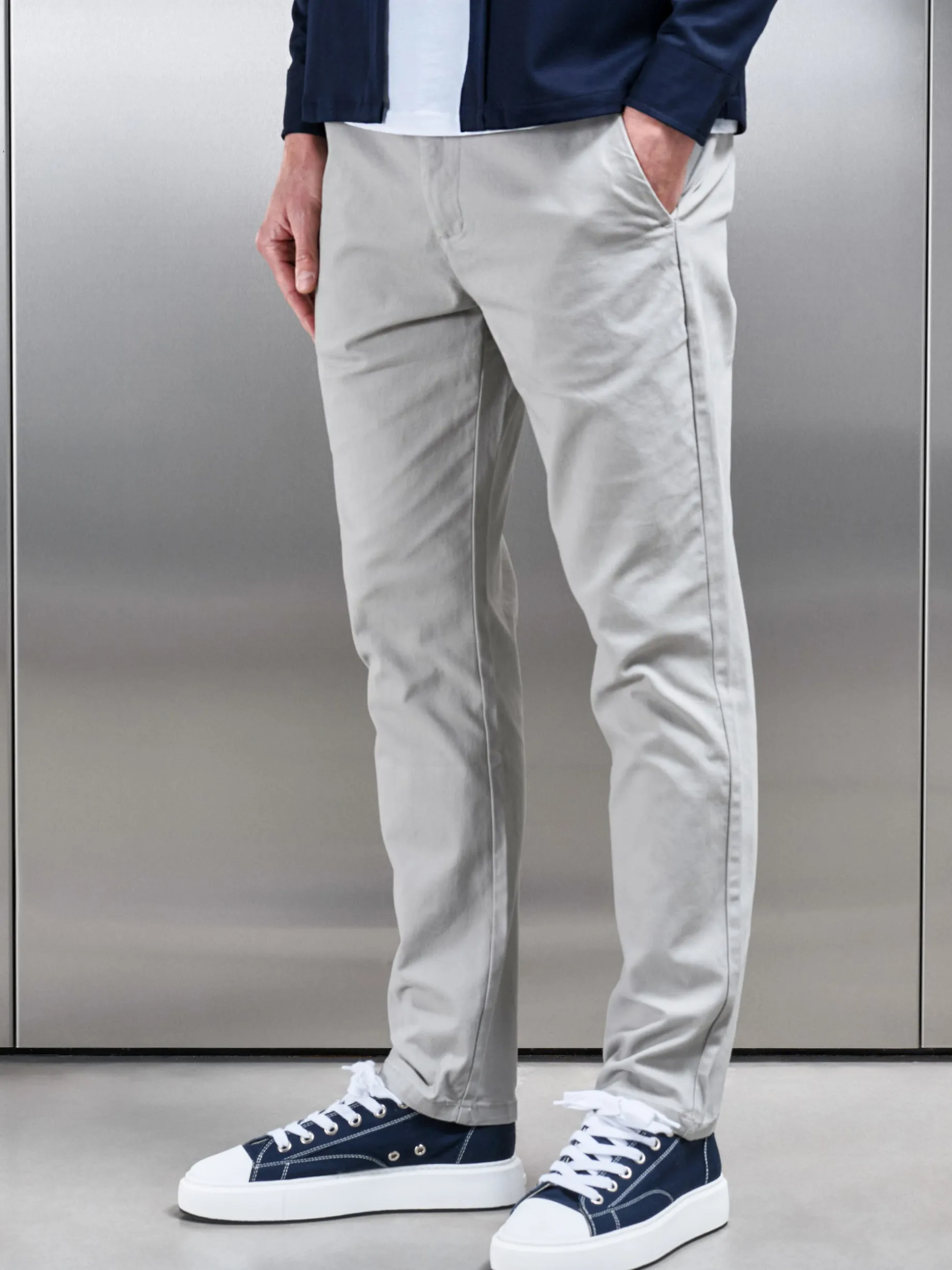 Regular Fit Chino Trouser - Stone