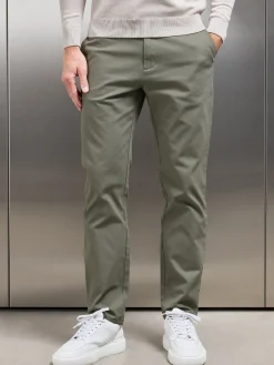 Relaxed Fit Chino Trouser - Olive