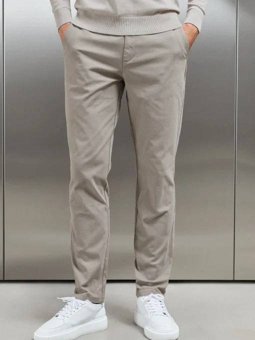 Relaxed Fit Chino Trouser - Taupe