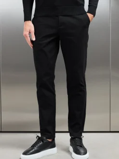 Relaxed Fit Chino Trouser - Black