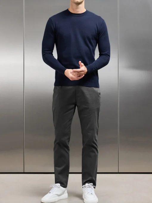 Relaxed Fit Chino Trouser - Grey
