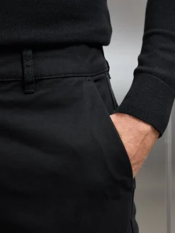 Relaxed Fit Chino Trouser - Black