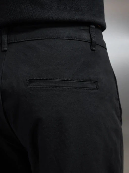 Relaxed Fit Chino Trouser - Black
