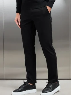 Relaxed Fit Chino Trouser - Black