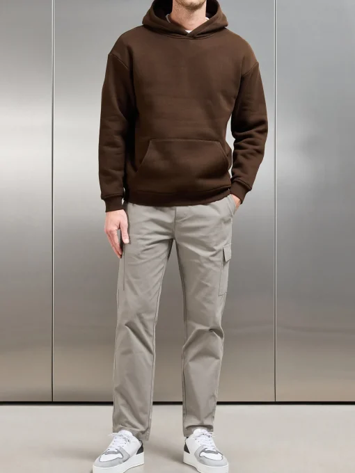 Relaxed Fit Cotton Cargo Pant - Taupe