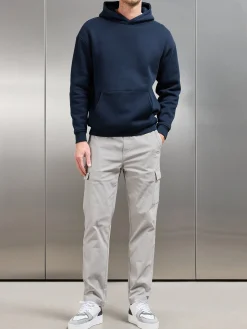 Relaxed Fit Cotton Cargo Pant - Stone