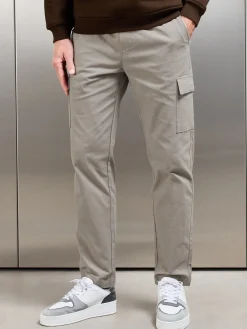 Relaxed Fit Cotton Cargo Pant - Taupe