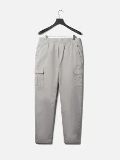 Relaxed Fit Cotton Cargo Pant - Stone