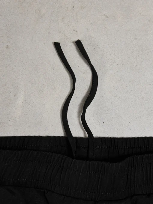 Relaxed Fit Cotton Cargo Pant - Black