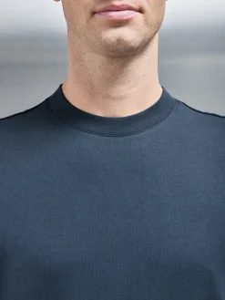 Relaxed Fit Cotton T-Shirt - Navy