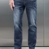 Relaxed Fit Denim Jeans - Mid Blue