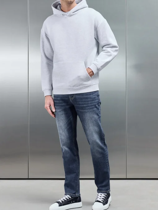 Relaxed Fit Denim Jeans - Mid Blue