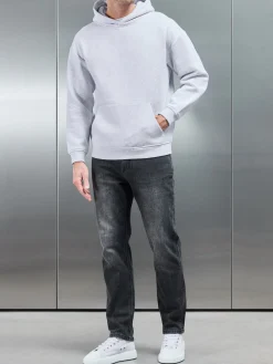 Relaxed Fit Denim Jeans - Grey Wash