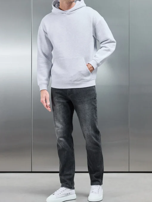 Relaxed Fit Denim Jeans - Grey Wash