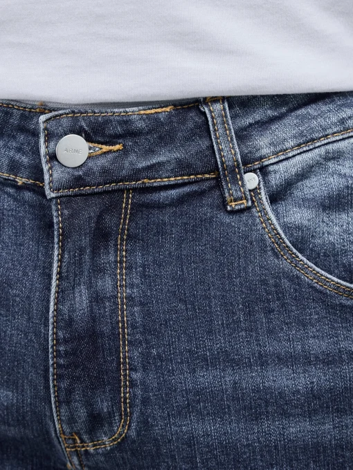 Relaxed Fit Denim Jeans - Mid Blue