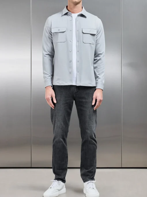 Relaxed Fit Denim Jeans - Grey Wash