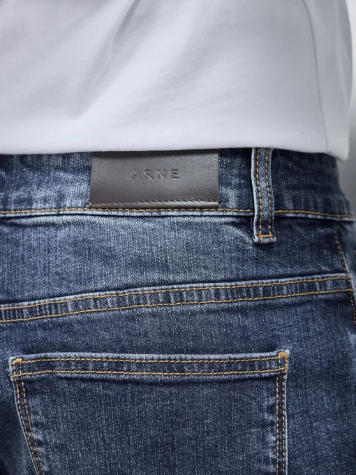 Relaxed Fit Denim Jeans - Mid Blue