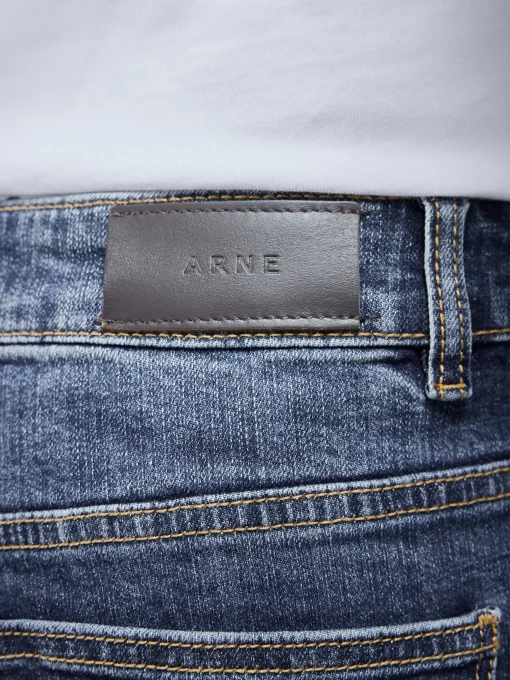 Relaxed Fit Denim Jeans - Mid Blue