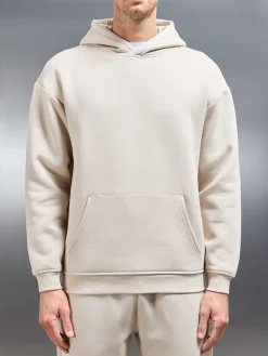 Relaxed Fit Hoodie - Beige