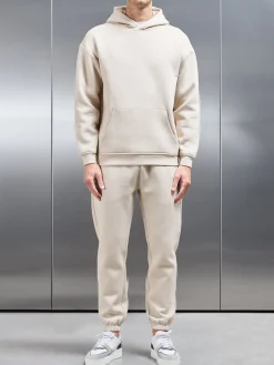 Relaxed Fit Hoodie - Beige